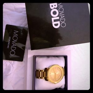 Gold tone Movado watch